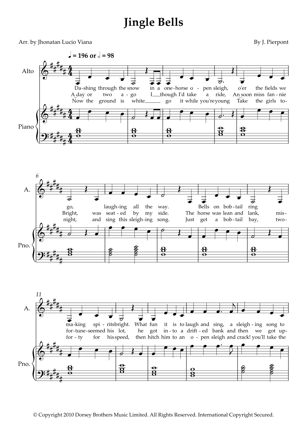 Jingle Bells (arr. Jhonatan Lucio Viana)