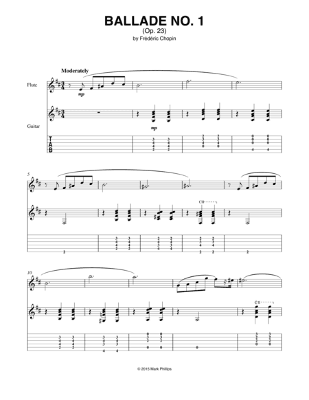 Ballade No. 1 in G Minor (Op. 23) (arr. Mark Phillips)
