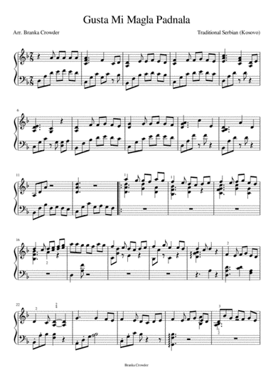 Gusta Mi Magla Padnala (arr. Branka Crowder)