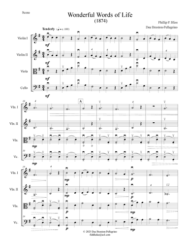 Wonderful Words of Life (arr. DEE BRAXTON PELLEGRINO)
