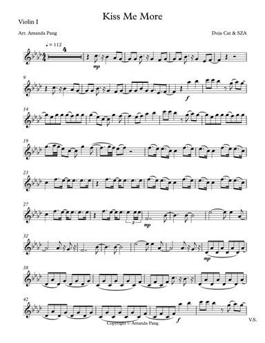 Kiss Me More (arr. Amanda Pang)