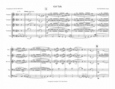 Girl Talk (arr. Dean Mounts)