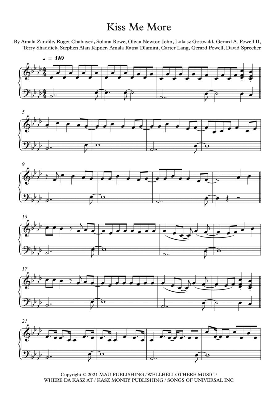 Kiss Me More (arr. Fernanda Moura)