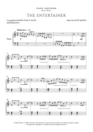 The Entertainer (arr. Danilo "Daca" Alves)