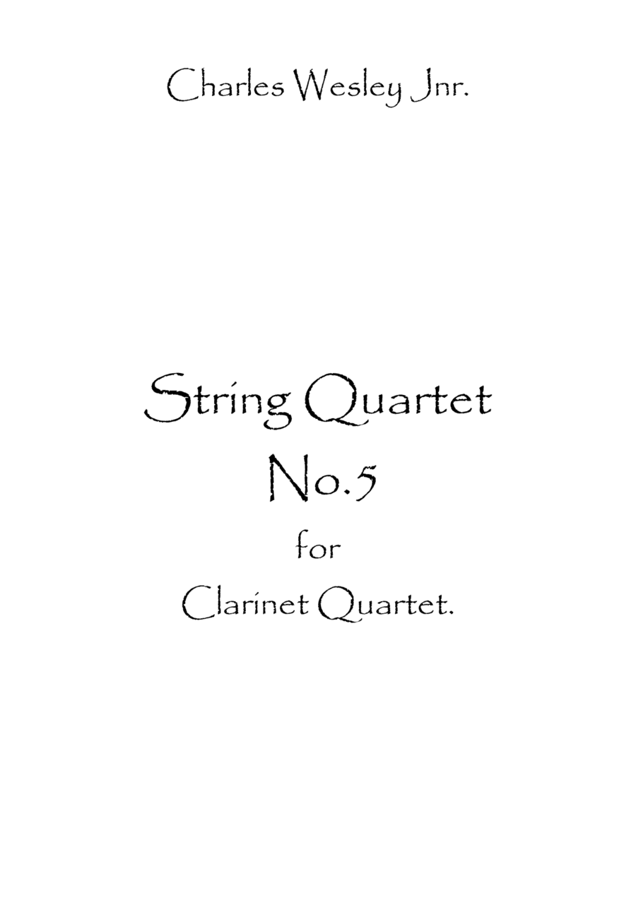 String Quartet No.5 (arr. Spence Bundy)