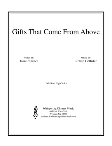Gifts That Come from Above (medium high voice)