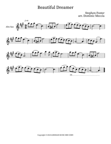 Beautiful Dreamer (arr. Dominic Meccia)
