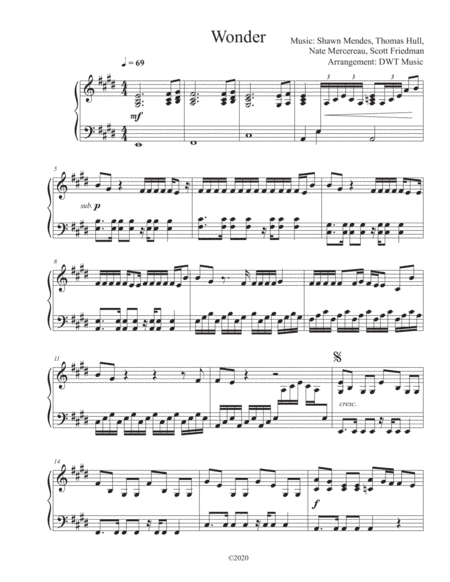 Wonder (arr. DWT Music)