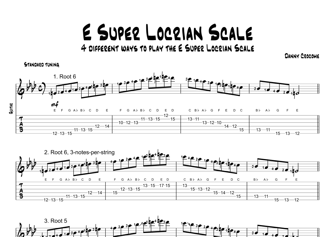 E Super Locrian Scale (4 Ways to Play)