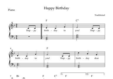 Happy Birthday (arr. Wesley S. SIlva)