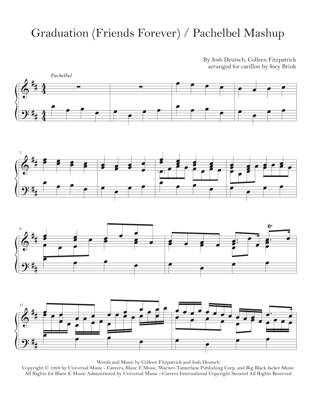 Graduation (friends Forever) (arr. Joey Brink)