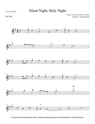 Silent Night (arr. John K)