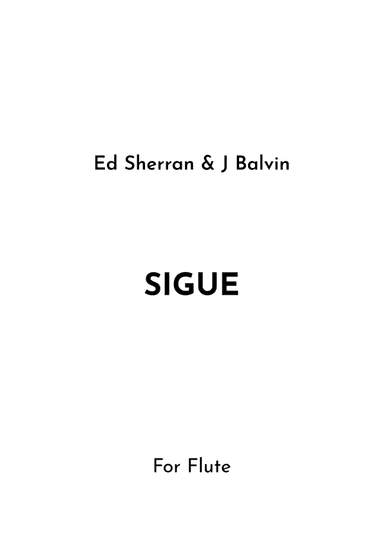 Sigue (arr. Jireh J.)