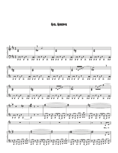 Girl Goodbye (arr. Biegler)