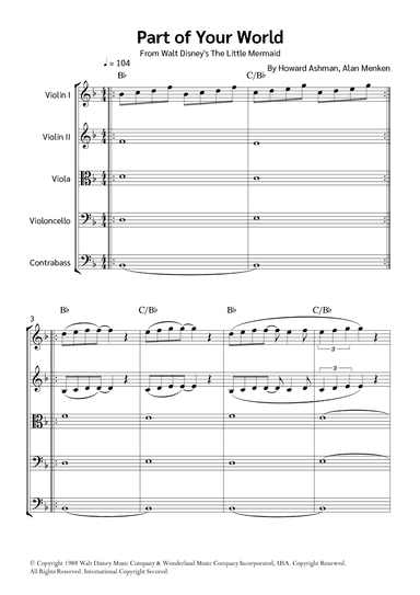 Part Of Your World (reprise) (arr. Jackson Spindler)