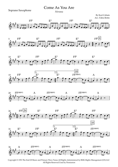 Come As You Are (arr. Fabio Britto)