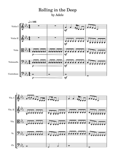 Rolling In The Deep (arr. Anya Alston)