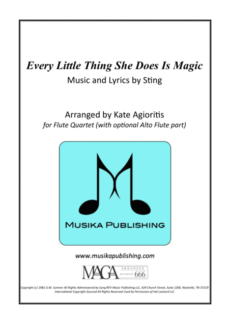Every Little Thing She Does Is Magic (arr. Kate Agioritis)