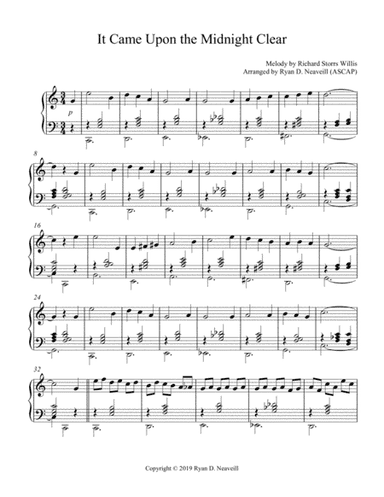 It Came Upon the Midnight Clear (arranged for piano) (arr. Ryan D. Neaveill)