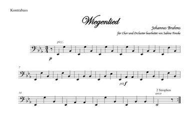 Brahms Wiegenlied/ Lullabye (Guten Abend, gut’ Nacht) (arr. Sabine Fenske)