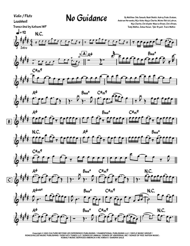 No Guidance (arr. Katsumi WF)