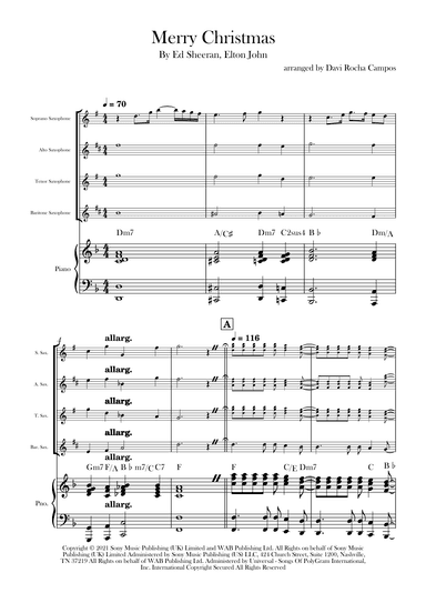 Merry Christmas (arr. Davi Rocha Campos)