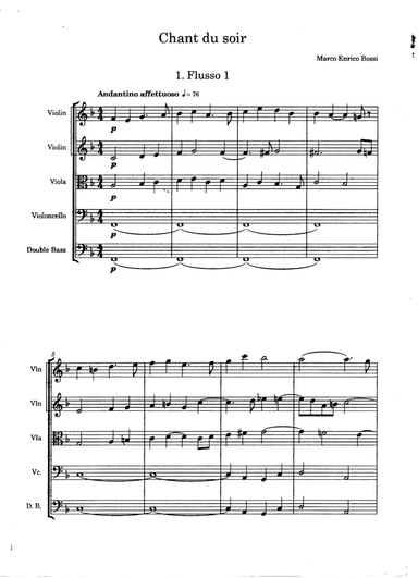 Chant du soir (Evening song) (arr. Giancarlo Colleoni)