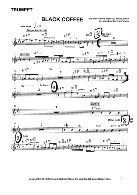 Black Coffee (arr. Daryl McKenzie)
