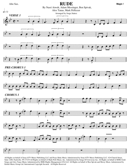 Rude (arr. Jorge Juárez)