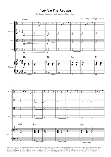 You Are The Reason (arr. Rodrigo Faleiros)