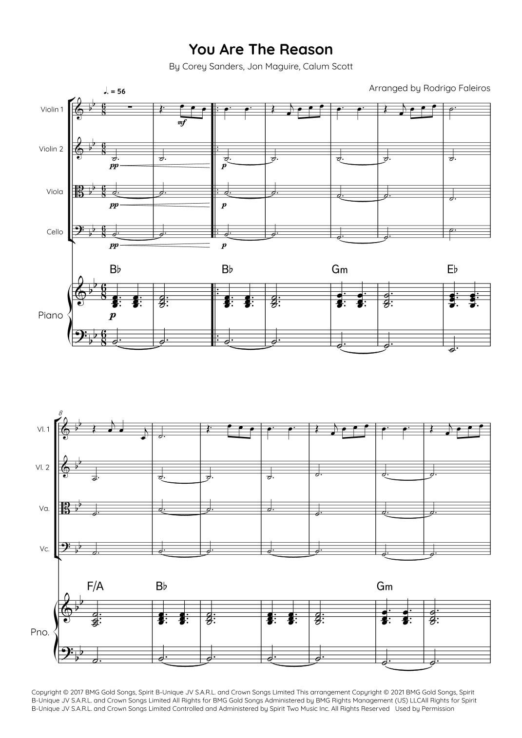 You Are The Reason (arr. Rodrigo Faleiros)
