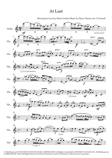 At Last (arr. Caroline Pearsall)