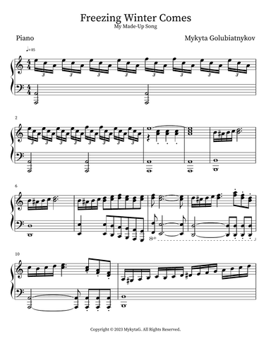 Freezing Winter Comes