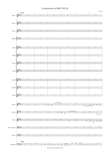 Composition on BWV 232_20 (arr. Ana Sofia Peixoto Antão Sousa Dias)