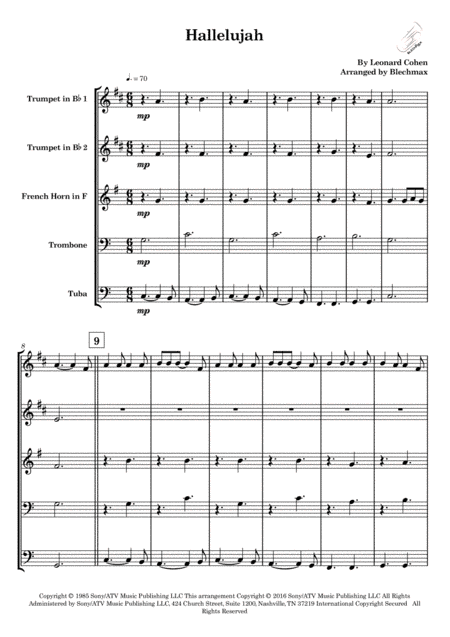 Hallelujah (arr. BlechMax)