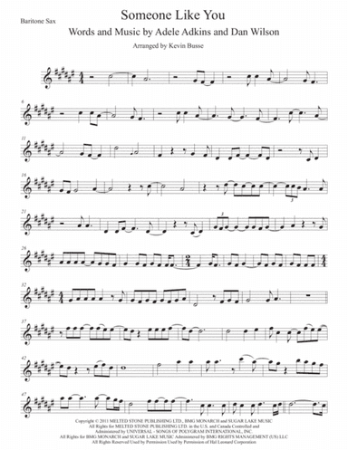 Someone Like You (arr. Kevin Busse)