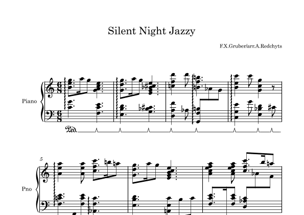 Silent Night Jazzy Style (arr. Andrii Redchyts)