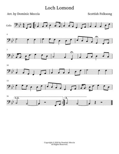 Loch Lomond (arr. Dominic Meccia)