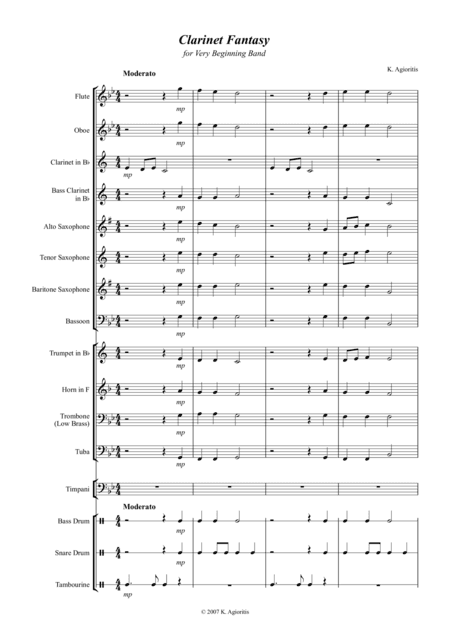 Clarinet Fantasy - Clarinet Feature for Beginning Band