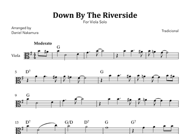 Down By The Riverside (For Viola Solo) (arr. Daniel Nakamura)