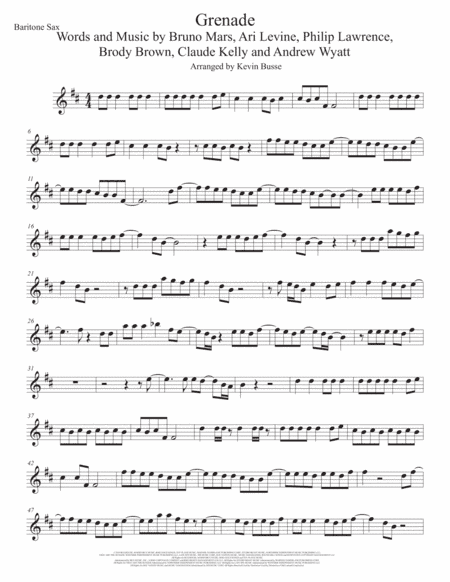 Grenade (arr. Kevin Busse)