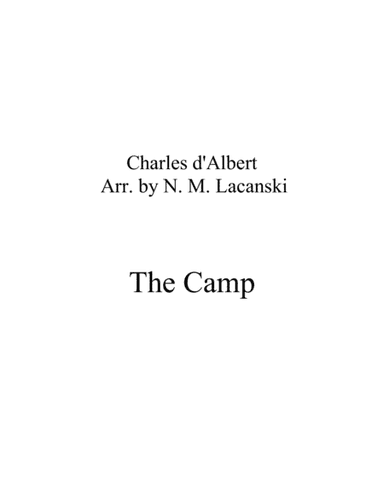 The Camp (arr. Nick Lacanski)