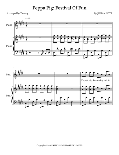 Peppa Pig: Festival Of Fun (arr. Tammy)