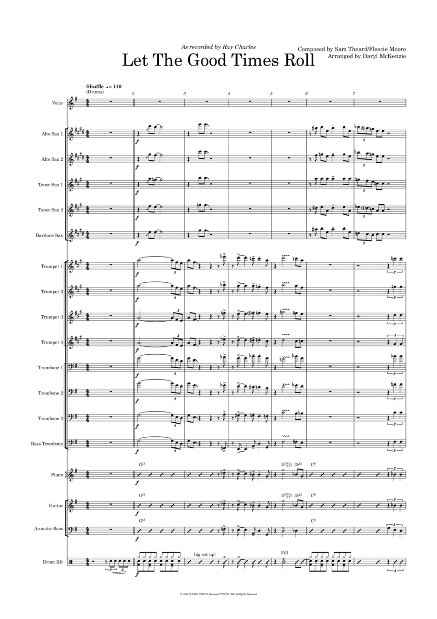 Let The Good Times Roll (arr. Daryl McKenzie)