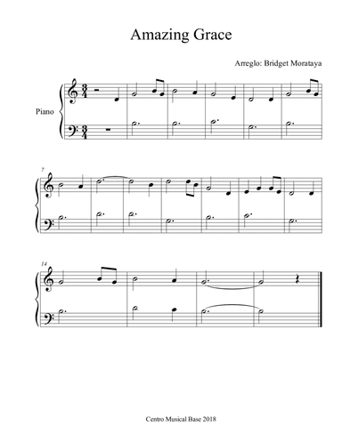 Amazing Grace (arr. Centro Musical Base)
