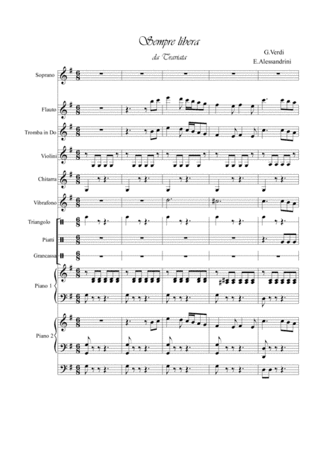 Sempre libera da Traviata (arr. Ester Alessandrini)