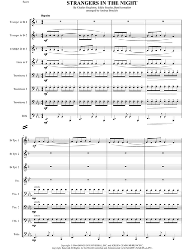 Strangers In The Night (arr. Andrea Bonaldo)