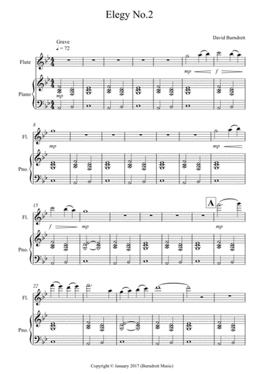 Elegy No.2 for Flute and Piano