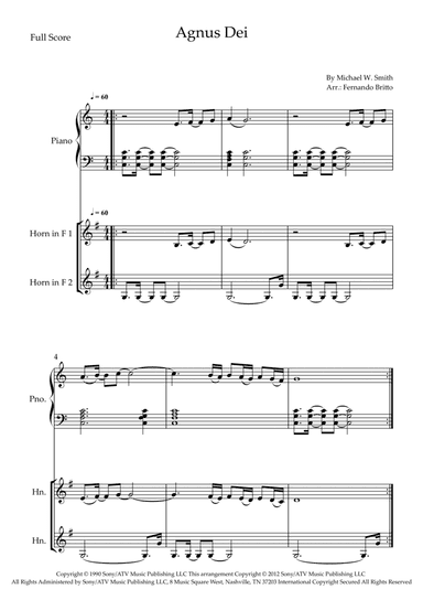 Agnus Dei (arr. Fernando Britto)