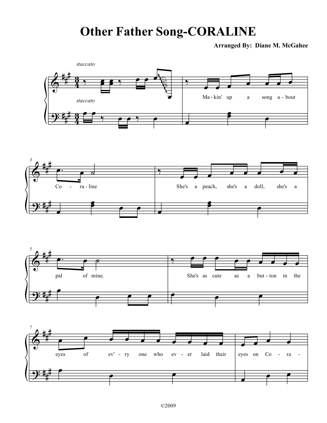 Other Father Song (arr. Arranged by Diane M. McGahee)